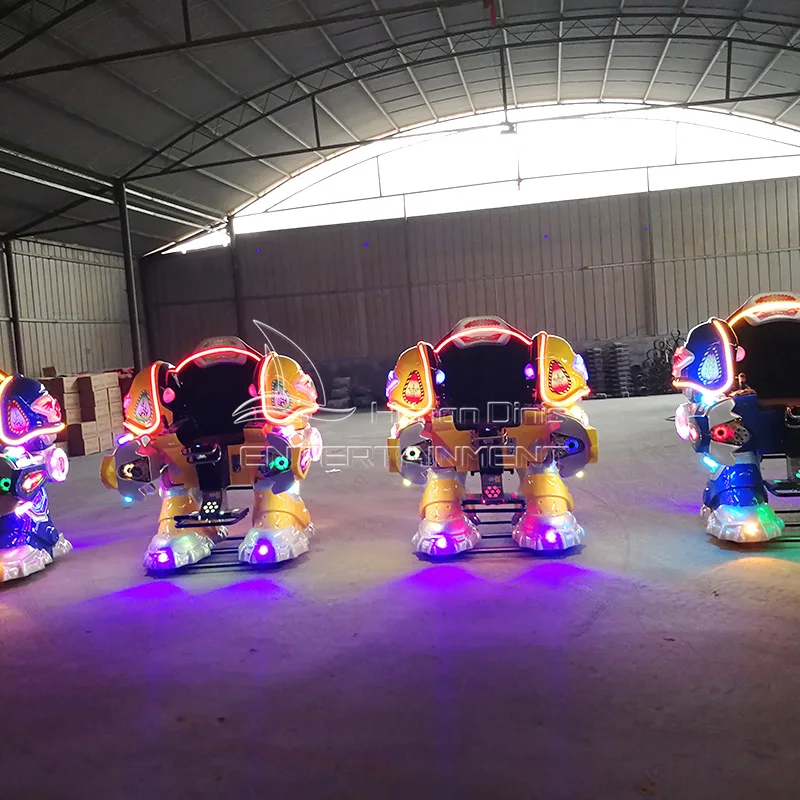 Kids playground carnival ride walking robot electric game park ride for sale