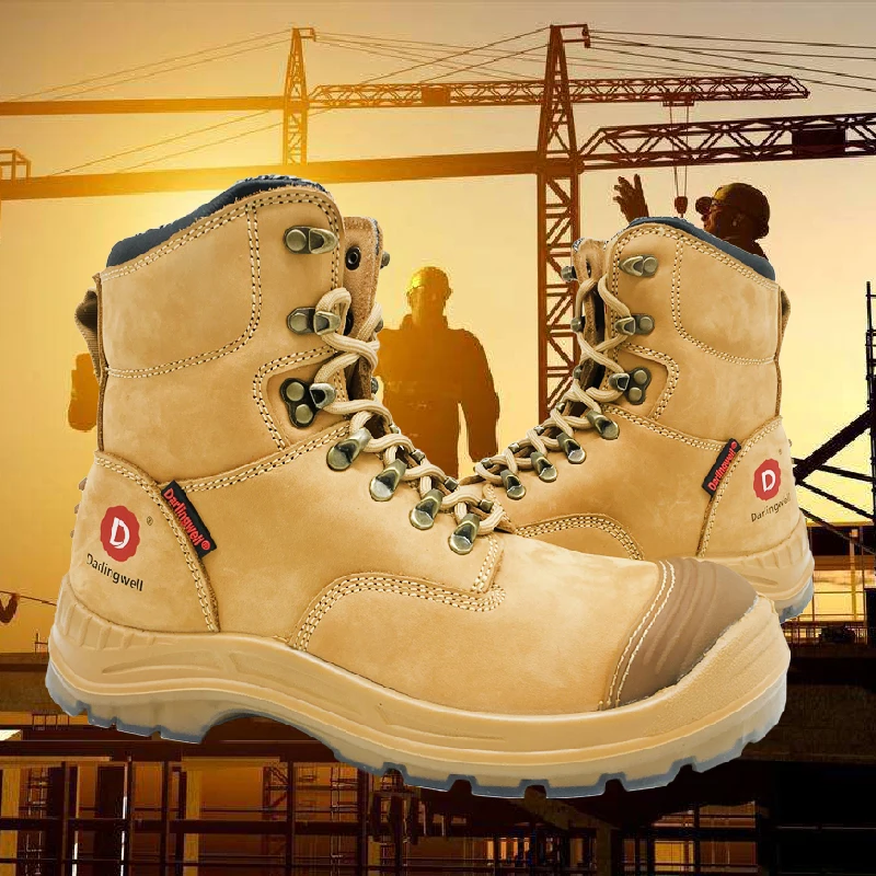 
S3 SRC safety shoes industrial steel toe cap miner safety boots anti puncture anti slip safety shoes 