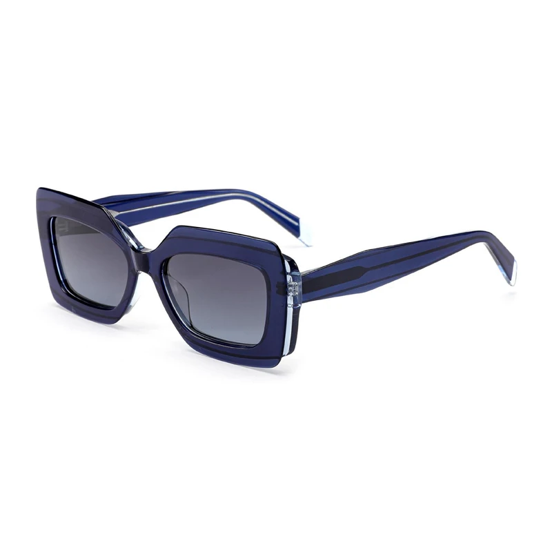 2023 custom square tinted sunglasses designer latest arrivals only high quality niche two-tone factory acetate sun glasses