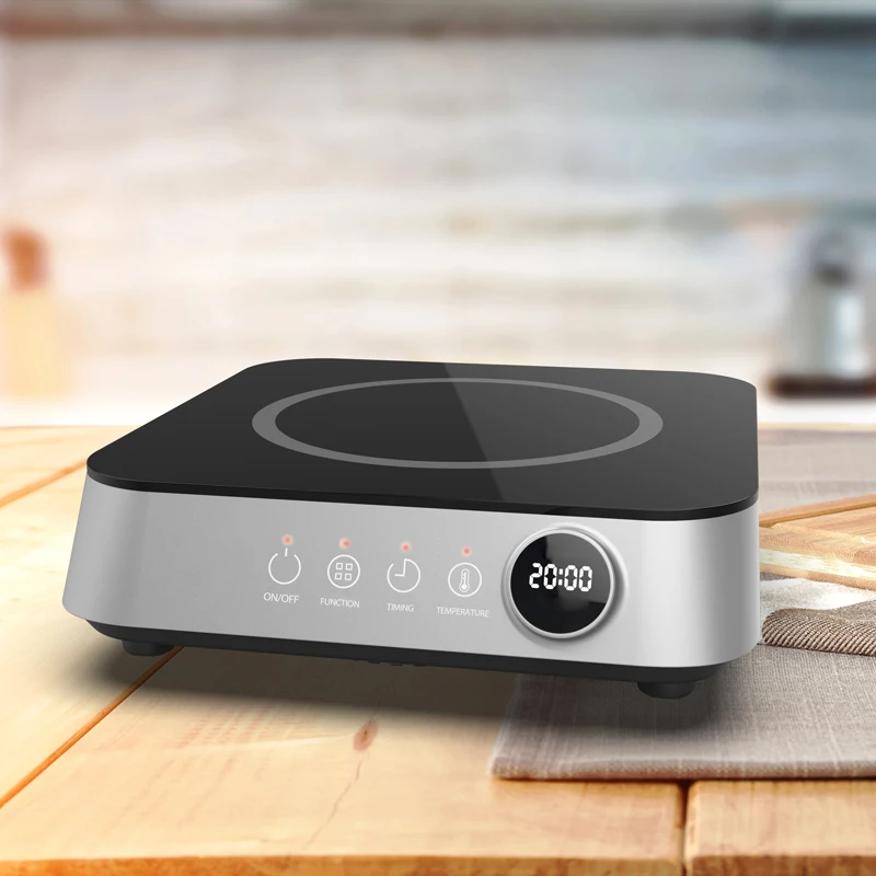 2000 Вт, портативная индукционная плита с одной ручкой 220 В и сенсорным управлением, немецкая электрическая варочная панель