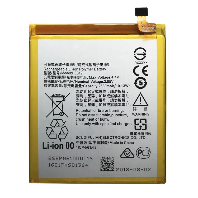 
Cell mobile phone battery for Nokia 3 TA-1020 1028 1032 1038 batteries HE319 Li-ion battery 