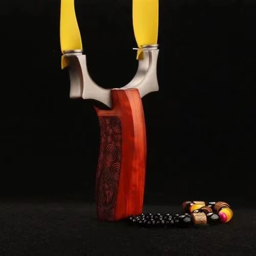 New Stainless Steel Wolf Head Little Flying Tiger Slingshot with High Power Hunting Slingshot