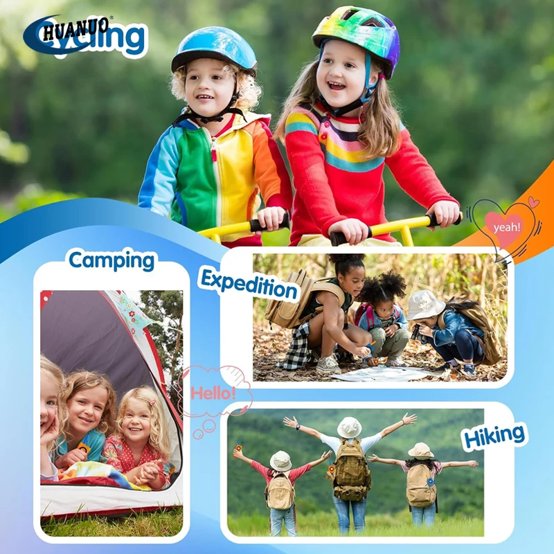 2 Pack Long Range Walkie Talkies for Boys with Flashlight Outdoor Hiking Camping Toys Kids Walkie Talkie