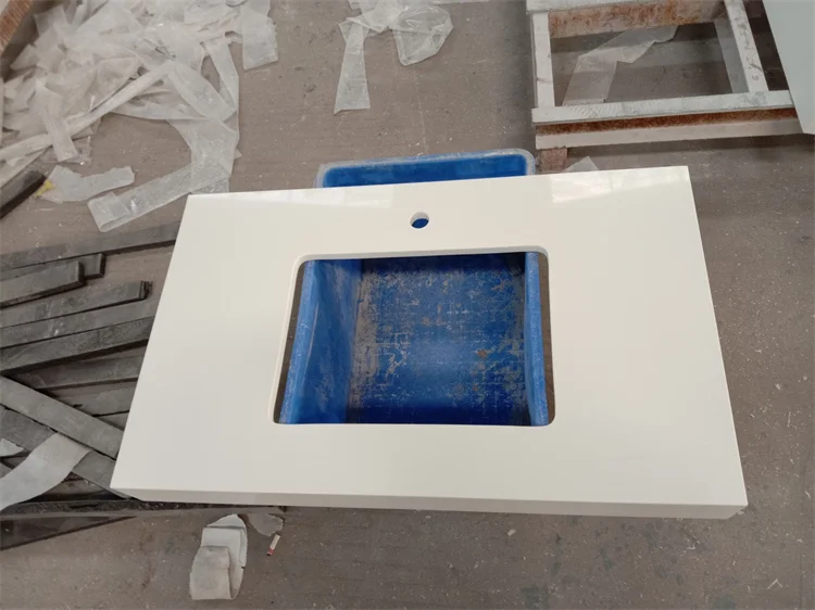 Goldtop Stone чистый белый шкаф для умывальника кухни и ванной комнаты