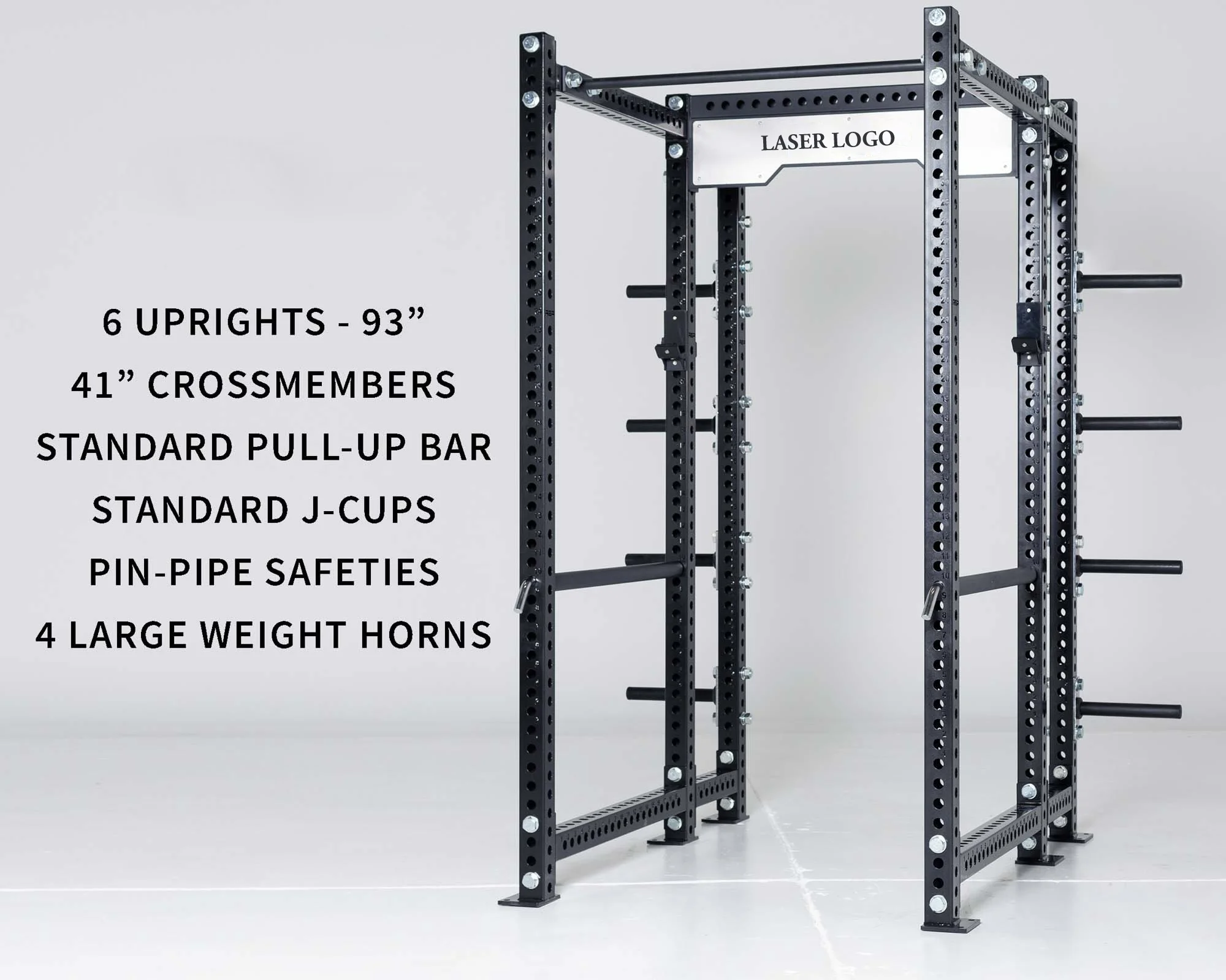 Heavy-duty 3x3  11-gauge power rack