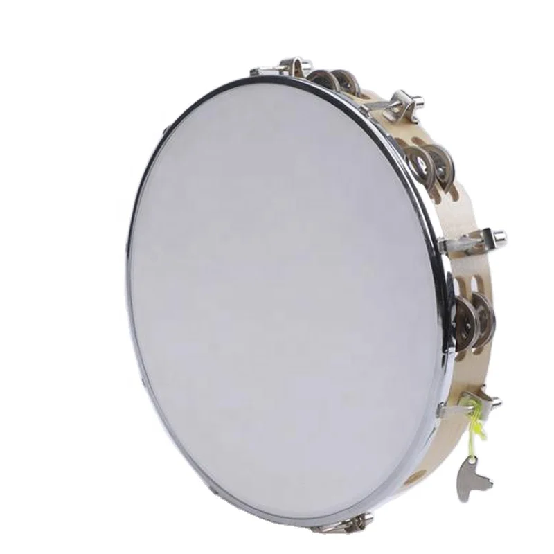 Name list of products 6 inch Sheepskin handmade wooden toy instruments custom small mini tambourine