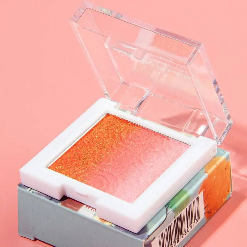 Wholesale 2021 Face Makeup Cosmetic Vagan 3 in 1 Red Gold Pink Gradient Cheek Blush Powder Private Label Single Blusher