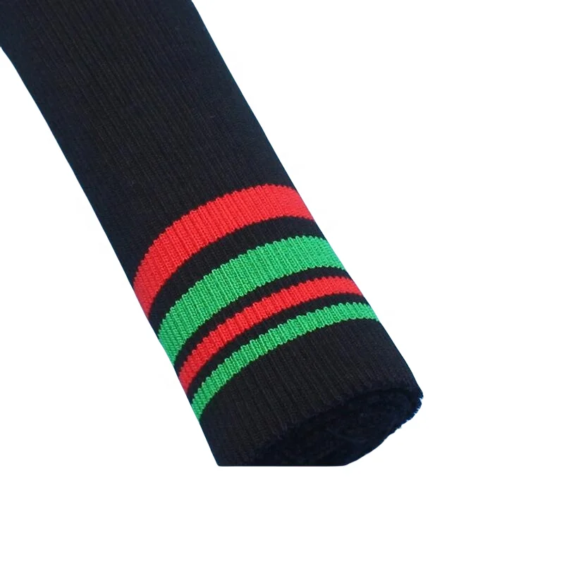 Factory direct 2x2 knitted custom collar, cuffs and hem high quality double rib