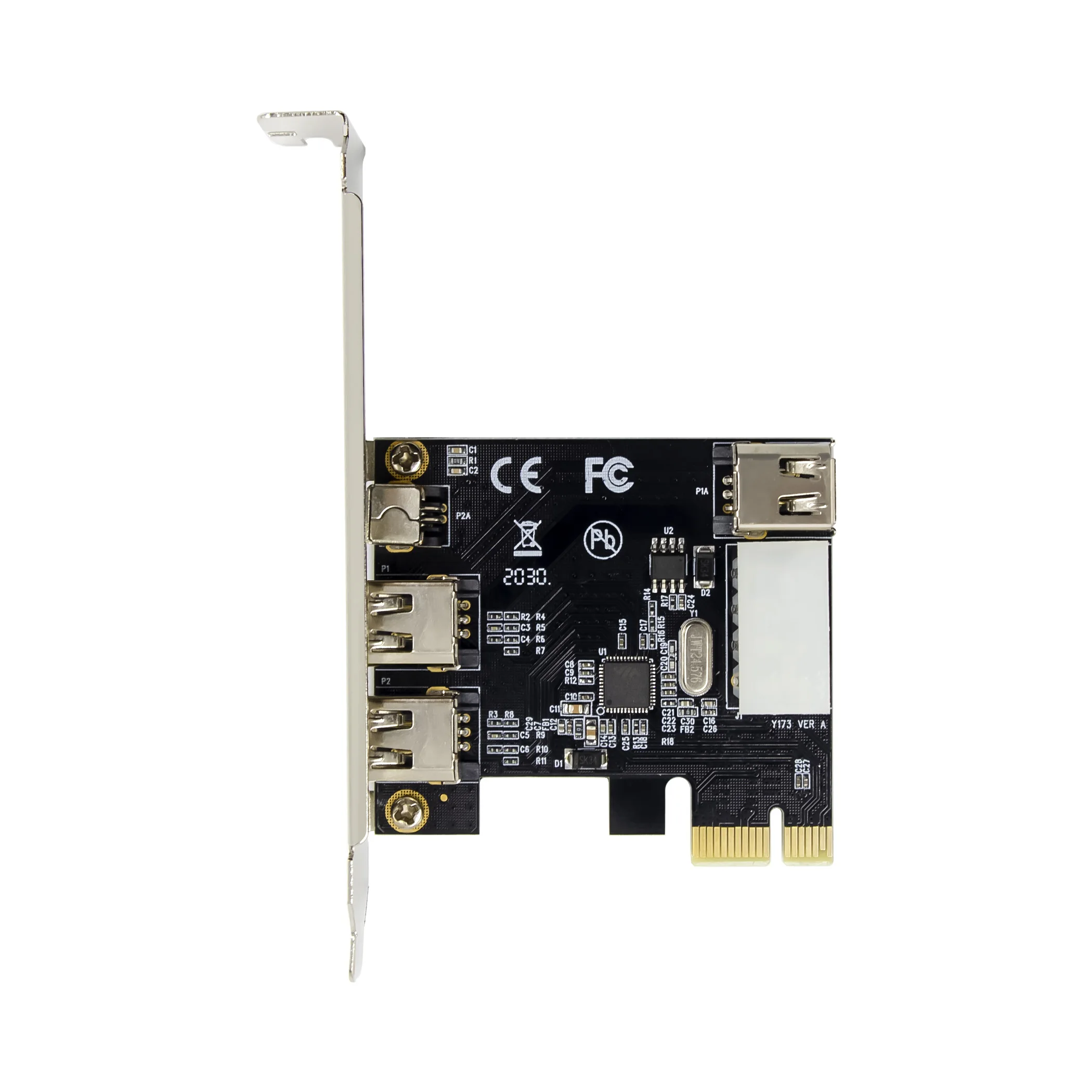 ST25 3 Port 2b 1a PCIE 1394b FireWire Adapter Card