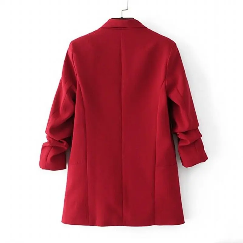 Solid Color No Button blazer Women Professional Slim Casual Large Size blazer Jacket Women