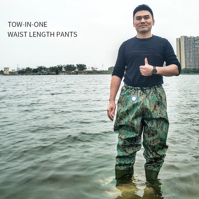 Fly Breathable Waterproof Hip Men Pvc Boots And Hunting Fishing Length Pants Waist High Waders