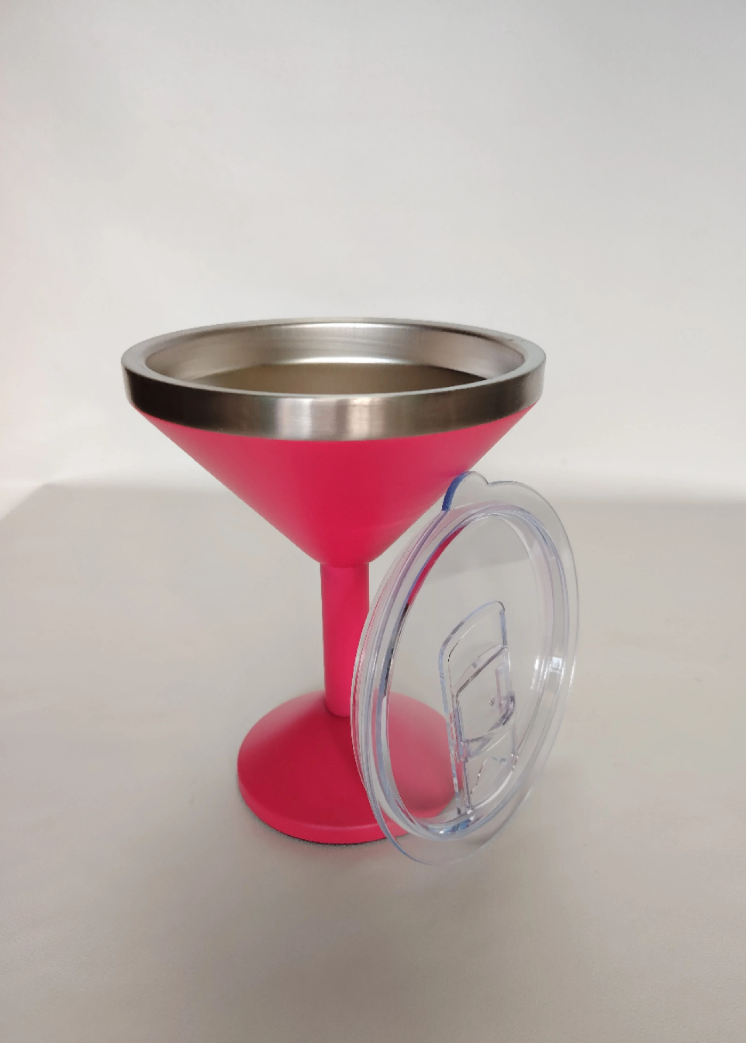 Double Wall cocktail glasses Margarita Tumbler Wholesale 8oz stainless steel insulated Martini tumbler  with Lid