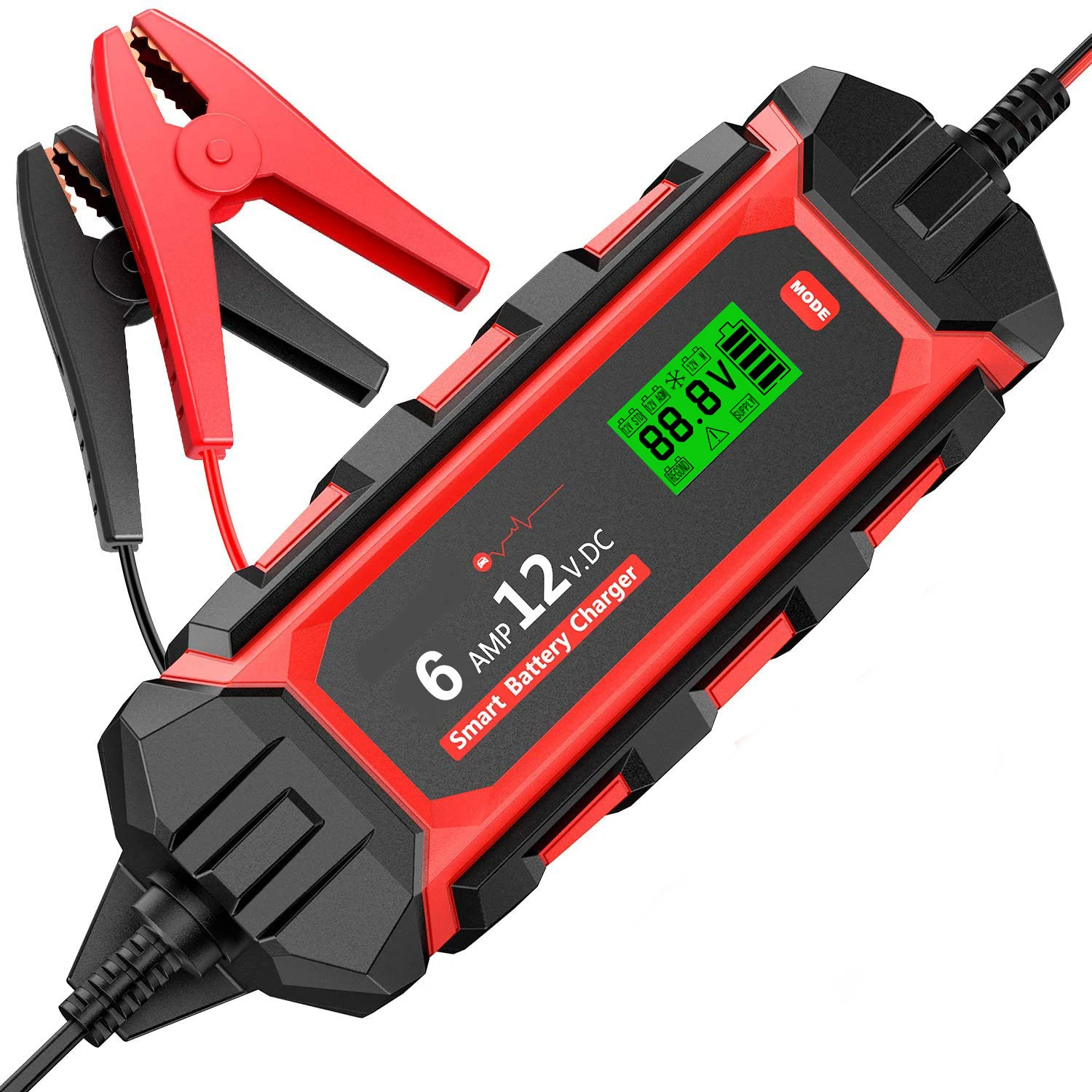 
BT02-Z6.0A-P1R 100W автоматический свинцово-кислотные бортовой аккумулятор зарядное устройство 12V 6A 