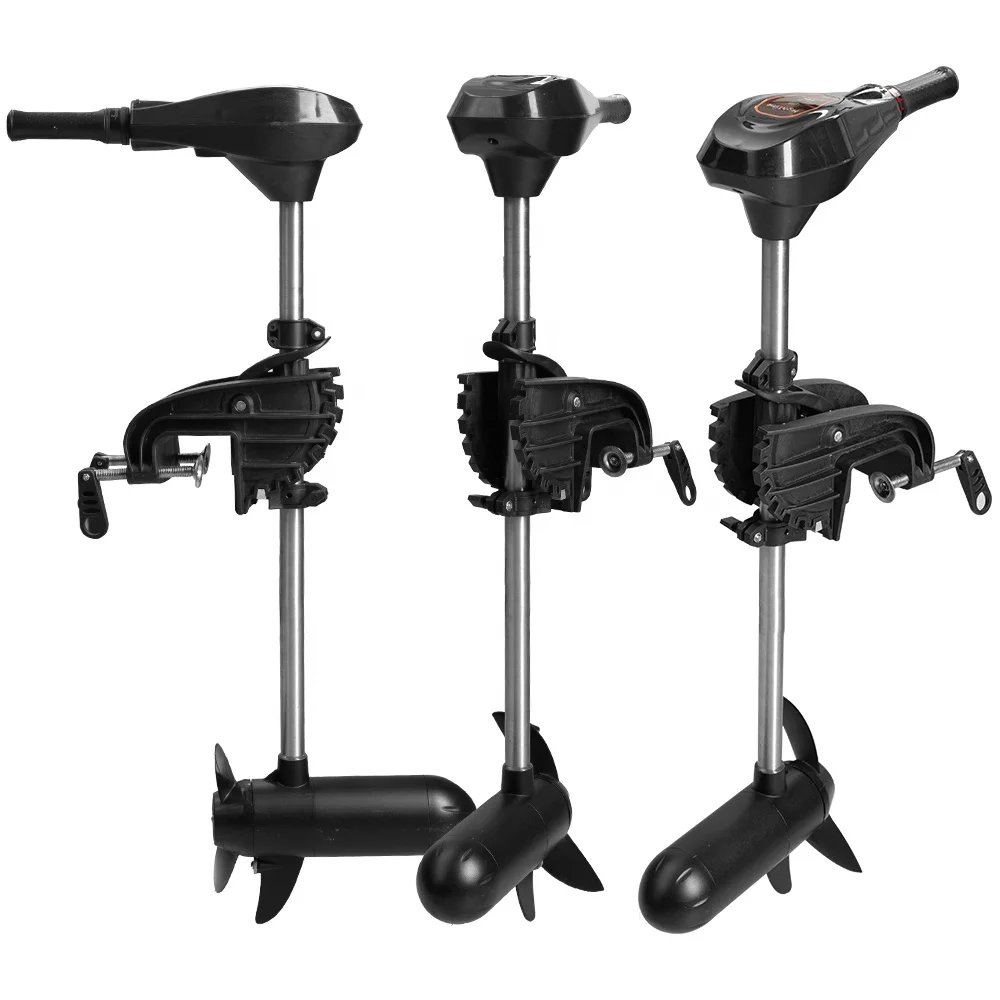 12V 35lbs Marine Electric Propulsion Battery Rubber Boat Plastic Marine Motor Electric Outboard Motor