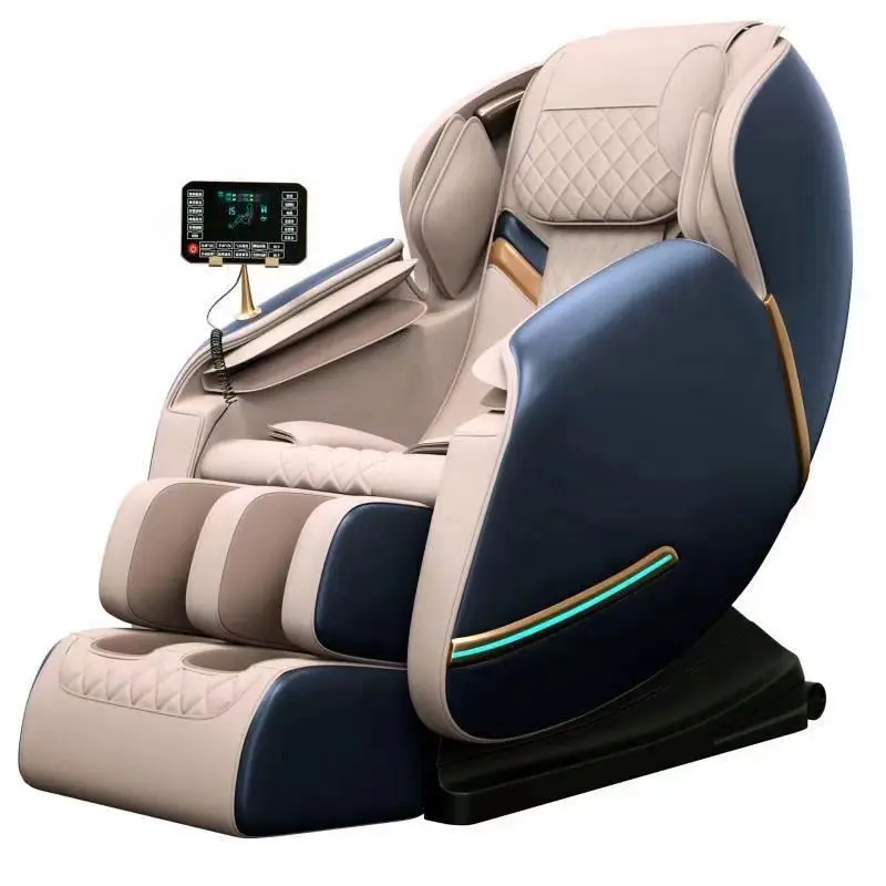 2024 new Jade roller music Vibrating heating zero gravity massage chair with LCD touch screen