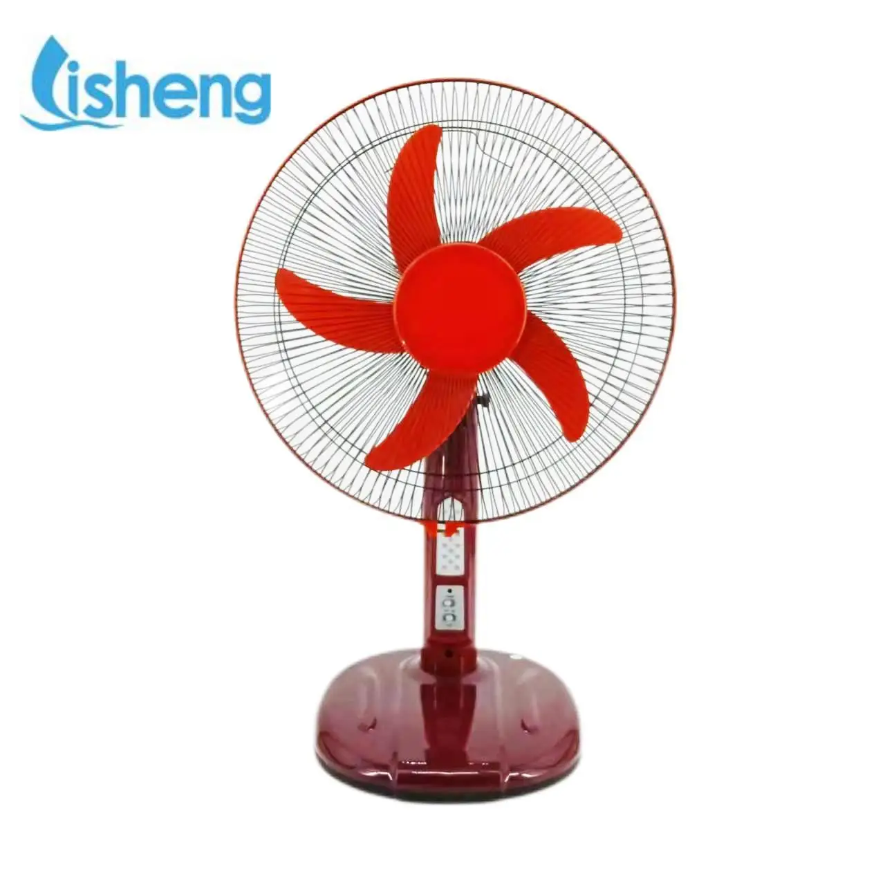 Hot Selling BLDC Motor Floor Fan Rechargabale Solar Fan Digital Red 12v DC Brushless Motor Air Cooling Fan 3 or 5 2 Adjust Speed