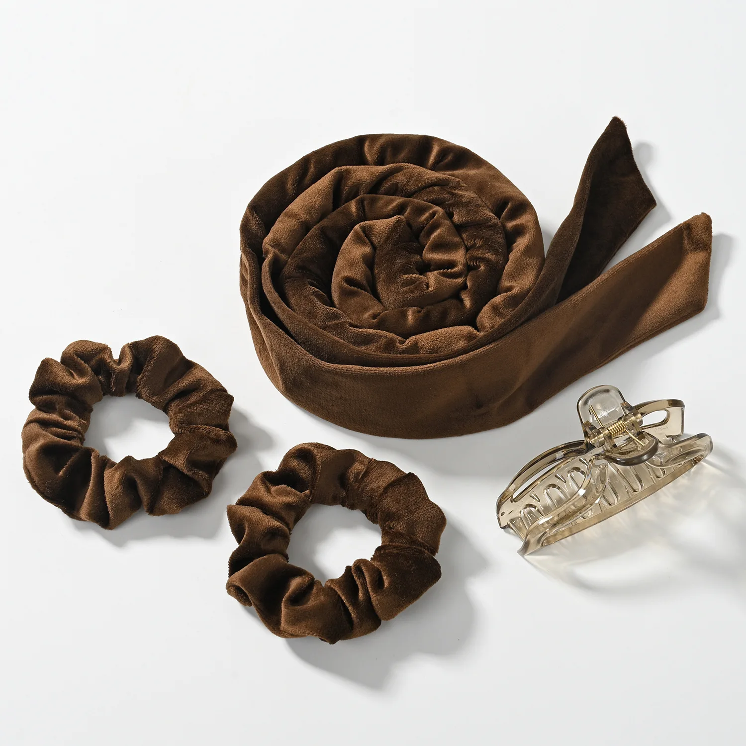 Private Label Velvet Curly Hair Curler Rollers Heatless Silk Curl Hair Headband Flexible Curlers Ribbon