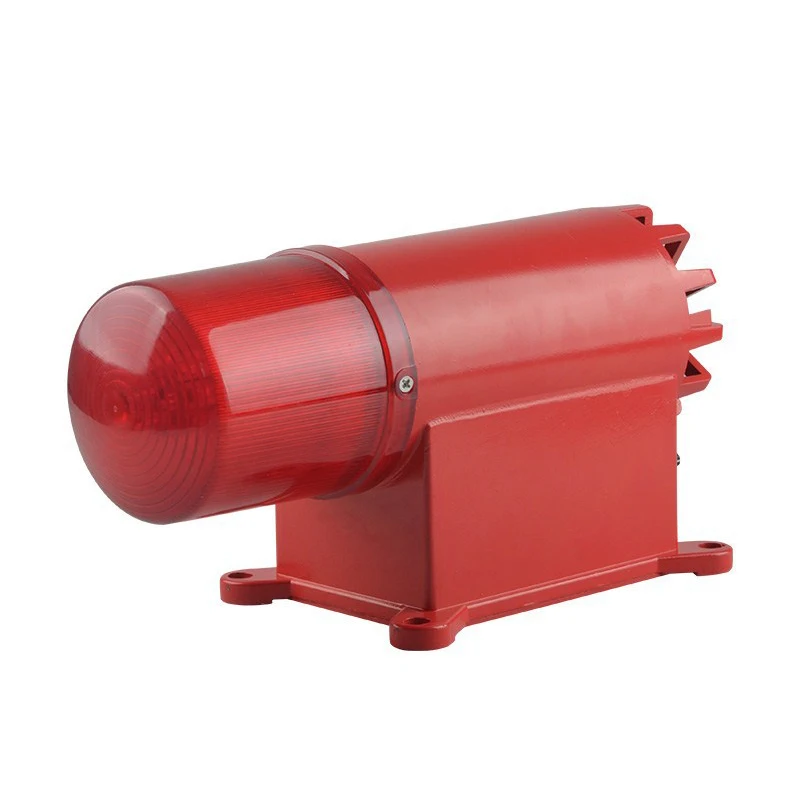 Manufacturer Custom Wholesale Red Flash Lamp Multifunctional Sound And Light Alarm fire strobe siren led emergency warning light