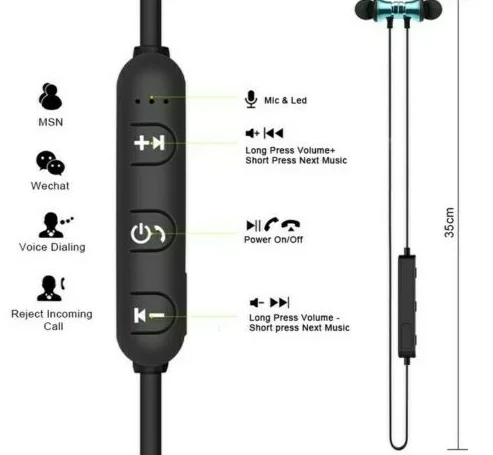 Cheap Blue tooth Earphones Running Sport Headphones Wireless Sweatproof Smart Phone