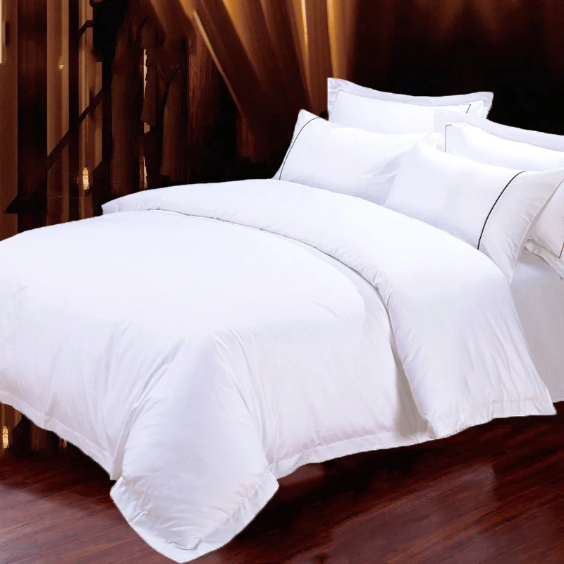 Luxury Bedding Set 400Tc Twin Queen King Size Bed Linen 100% Cotton Hotel Fitted Bed Sheet