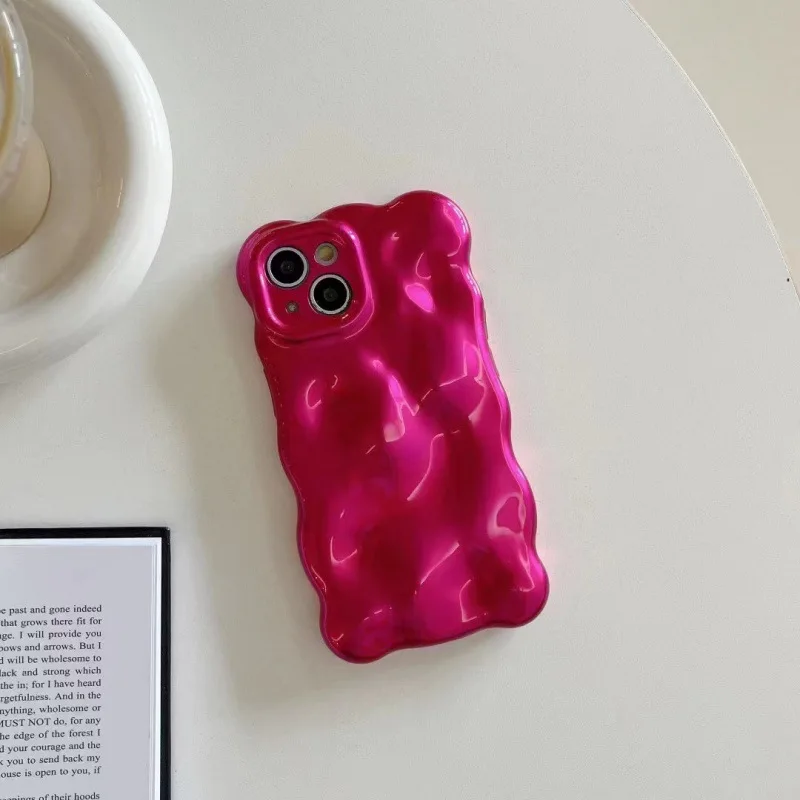 Цветной глянцевый чехол с 3D пузырьковым дизайном для iPhone 16 15 Pro Max 14 13 12 изображением метеорита