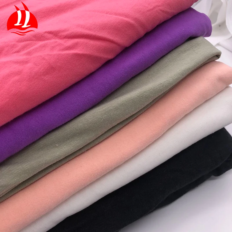 
Factory hotsale 55% hemp 45%organic cotton jersey knit fabric for t shirt clothing 