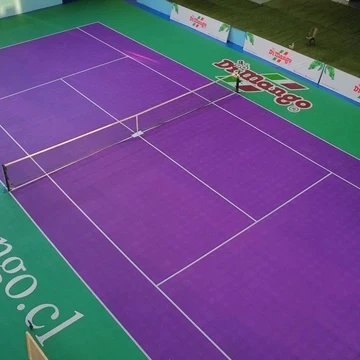 Hot sale PP material portable tennis court surface floor/ tennis court carpet