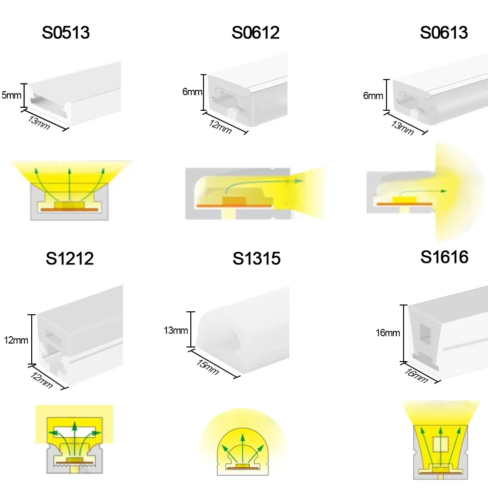 Factory Customization Flexible Light Led Neon Flex Rope Light Flexible Lights Led Strip