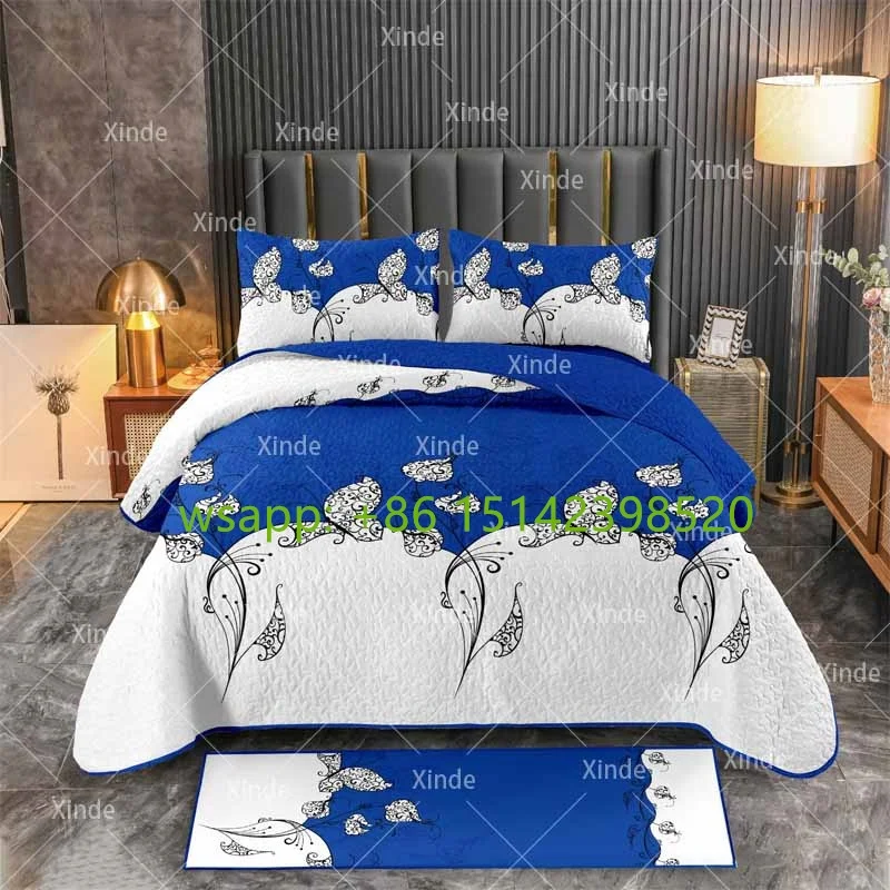 Lilianna Brand Sample Available Stock 100% Microfiber Bed Sheets and Pillowcases Queen king Bed Linen Set Bedding Sheet Set