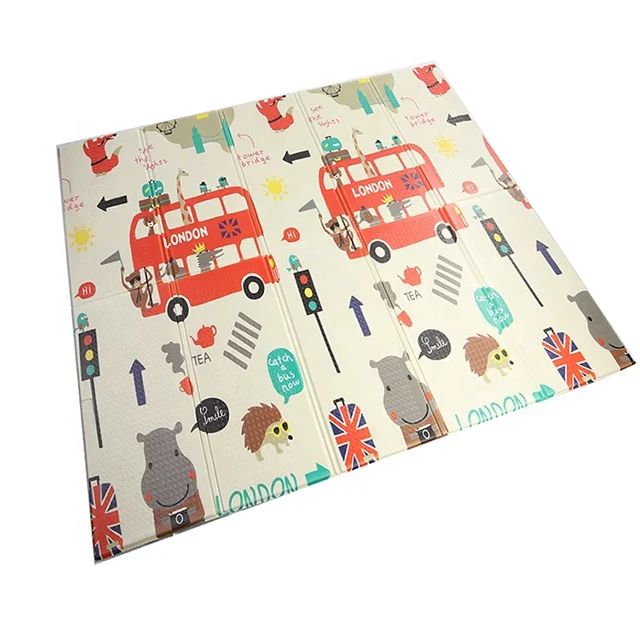 Factory XPE folding children's play mat double-sided play mat thick soft XPE material children's mat