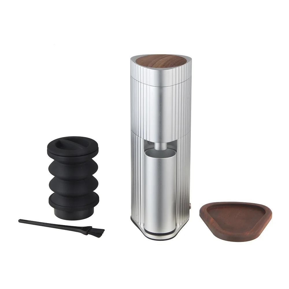 Grind Settings Turkish Coffee Maker Grinder SS Conical Burrs Turkish Coffee Beans Grinder Electric AL Turkish Coffee Grinder, 60