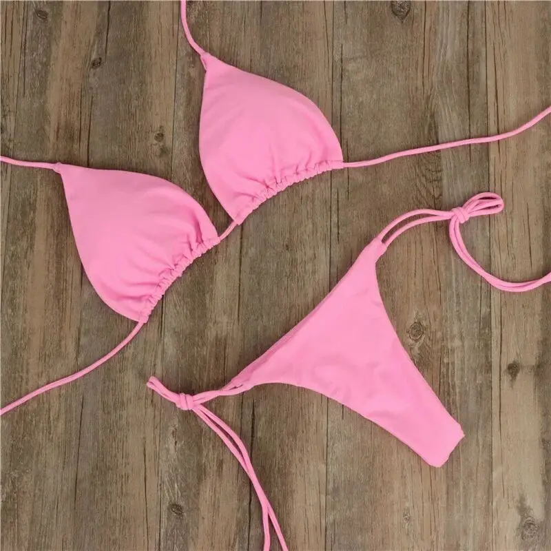 High-End Ladies Beachwear Swimsuit 2022 Tie Side Swimwear String Custom Bikini Set Logo Bikinis&Beachwear Costumie Da Bagno Mayo