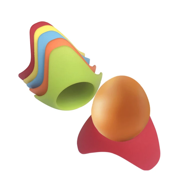 
Welcome OEM ODM customized shape colors logo factory wholesale beauty tools silicone rubber egg cup holder 