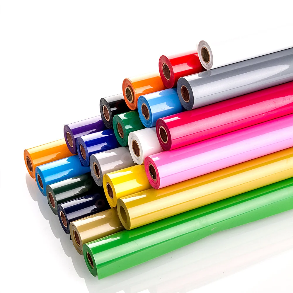 Nicapa Blue PVC HTV Vinyl Rolls Heat Transfer Vinyl for Silhouette/Brother Iron-on Printing Vinyl 12 inch x15 feet