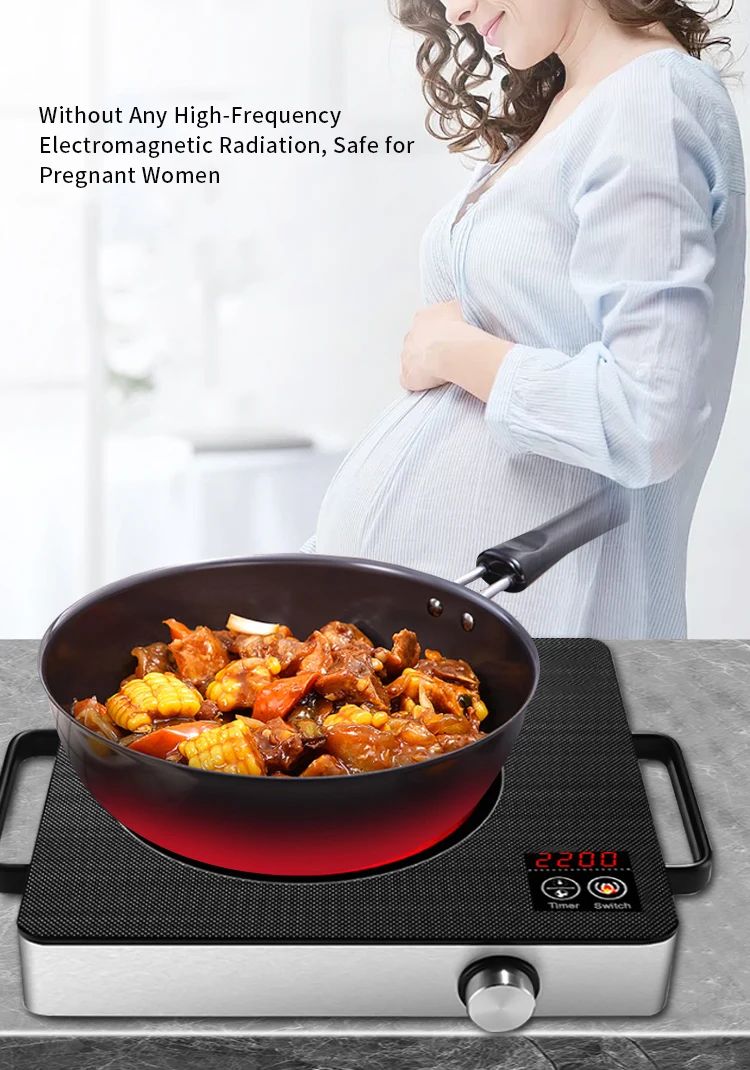  2021 Burner Electric Stove Ceramic Hob Built In Infrared Cooking Radiant Glass