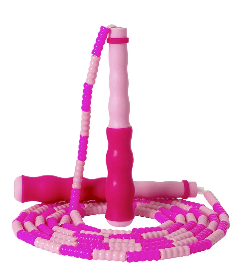 Wholesale Fitness Beaded Jump Rope  Heavy Weighted Pvc Speed Jump Rope Skipping