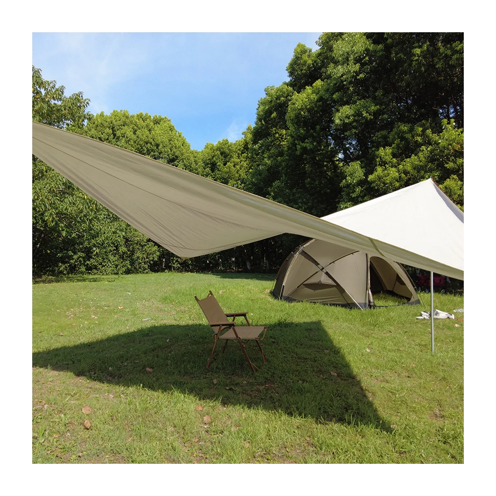 Rison High Quality Outdoor Waterproof Tarp Customized Pvc Tarpaulin, Beach Camping Heavy Duty Nylon Tarp Camping Tarp