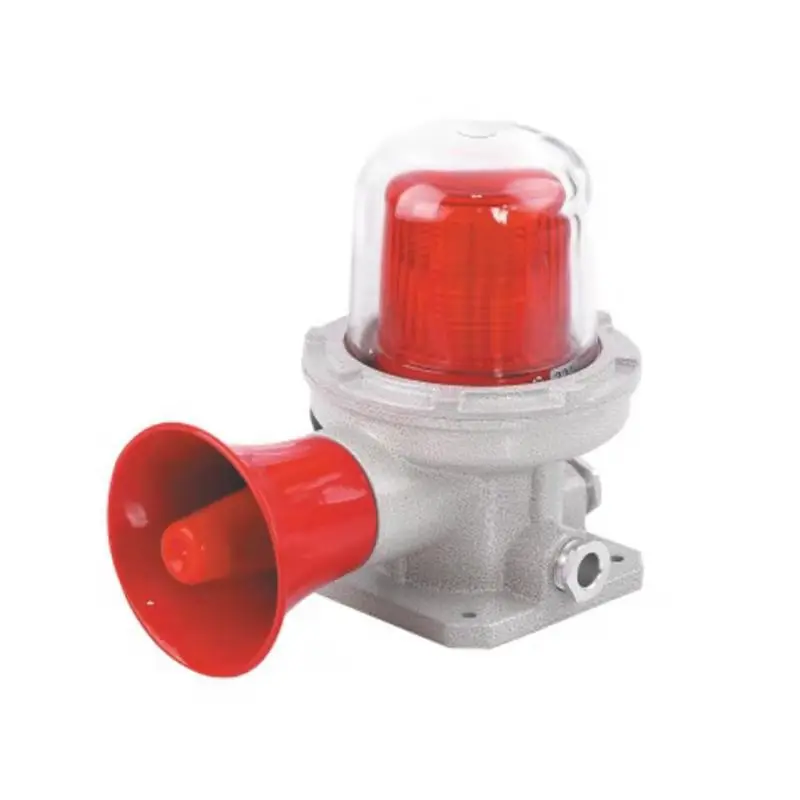 ATEX IP66 WF2 Anti Explosive Warning Light Siren Alarm Systems Red Steady Rotating Flashing Strobe Safety Fixture