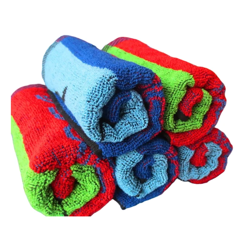 Branded LOGO Custom 100 Cotton yarn dyed jacquard terry bath towels coloured stripe beach towel checkered 2 person gift Towels