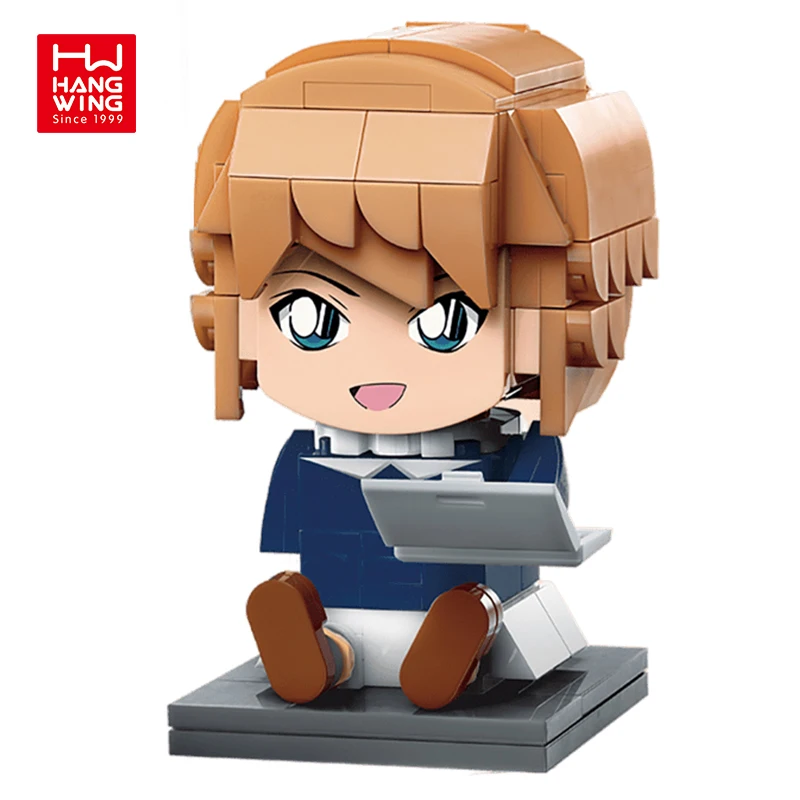 HW TOYS CONAN DETECTIVE AI HAIBARA  Building Blocks Toys for Kids STEM Educational Building Brick Set for Adult Collection