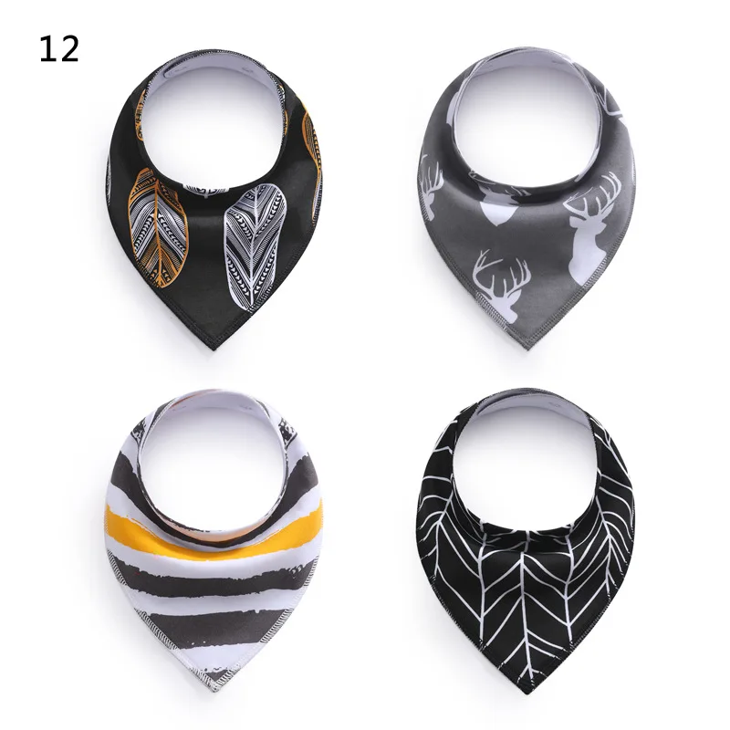 Custom Triangle Babies Baby Bandana 100% Cotton Bibs Cotton Drool Bibs For Babies