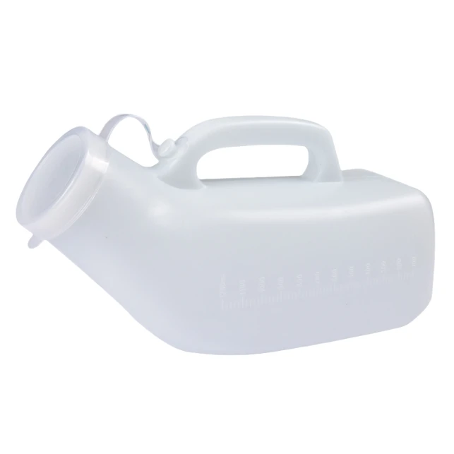 Male Portable Urinal Glow in The Dark Lid 1000ml Home Travel Plastic Pee Bottles Urinals for Men