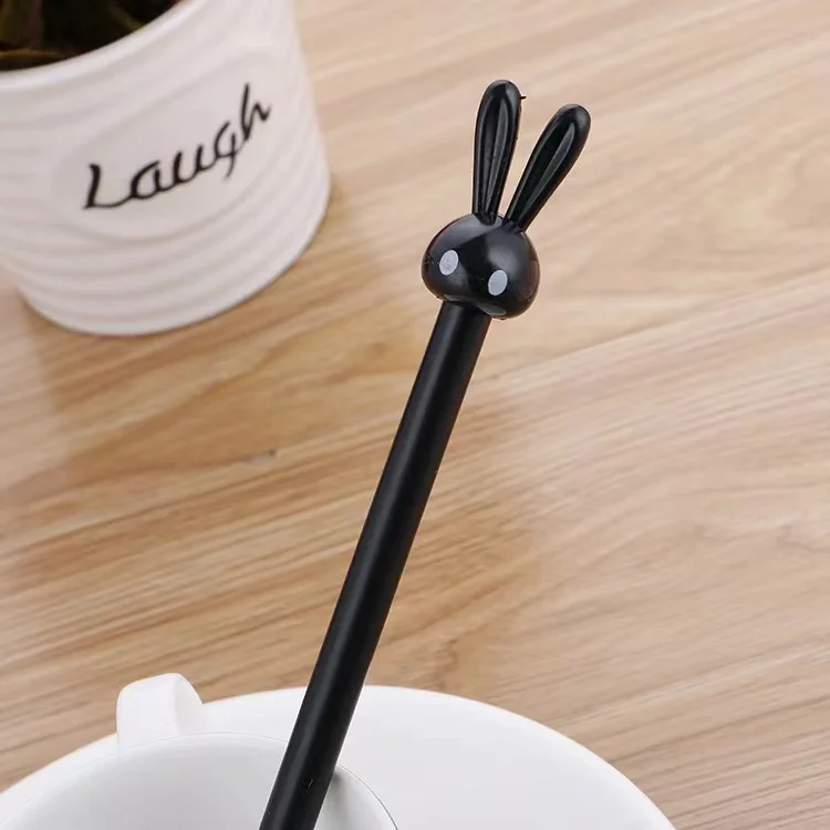 Cartoon stationery Bunny Neuter pen Cute long ear bunny signature pen Creative student Direct