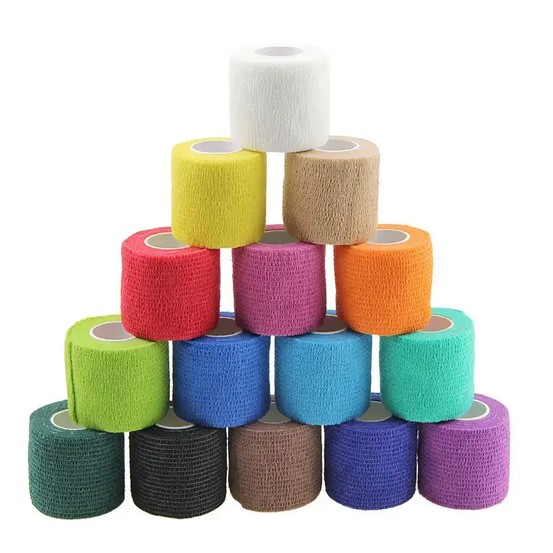 Self Adhesive Custom Logo Colour Wound Care Non-Woven Cohesive Bandage