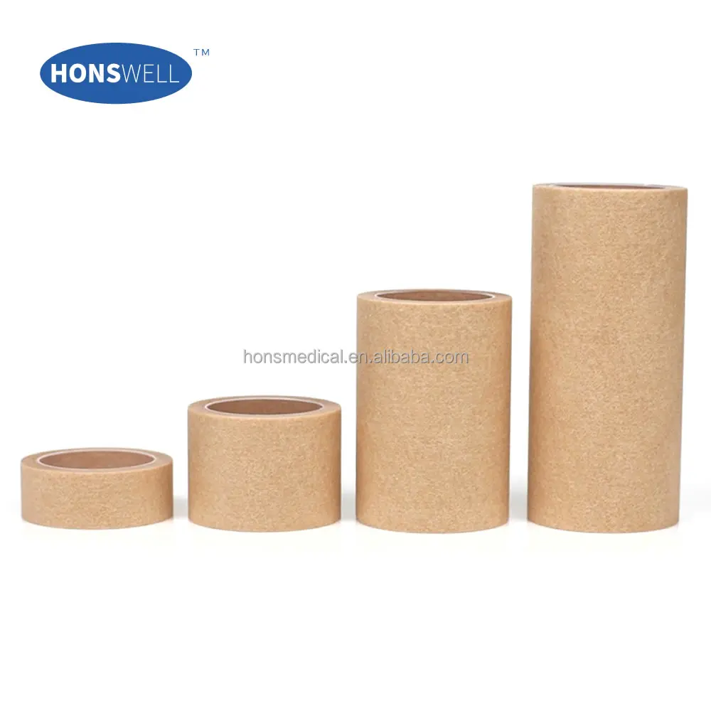 Medical adhevise paper tape 8cm mini cd non-woven tear tape package