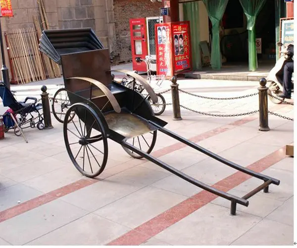 Street Show Human Power Two Wheeled Rickshaw Cart