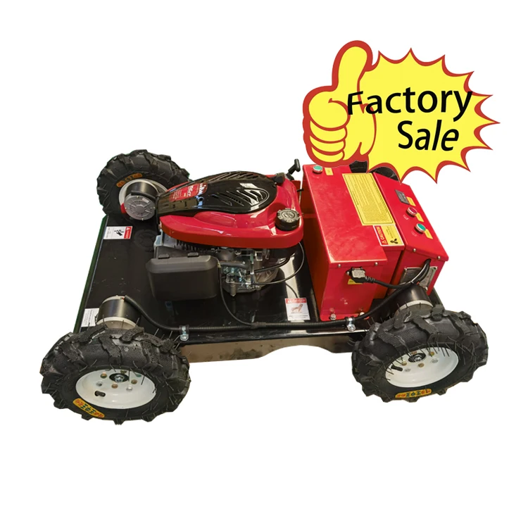 Gasoline  Electric Remote Control Cordless Wheel Mini Robot Lawn Mower