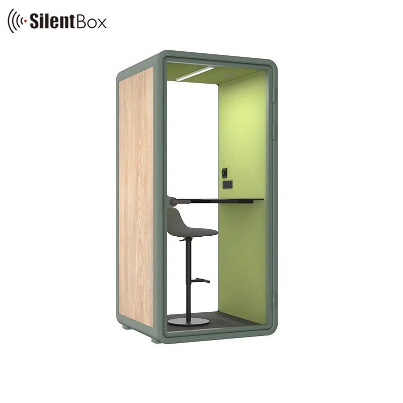 Office pods small size privacy booth portable and reconfigurable phone pods with compact laminate furniture
