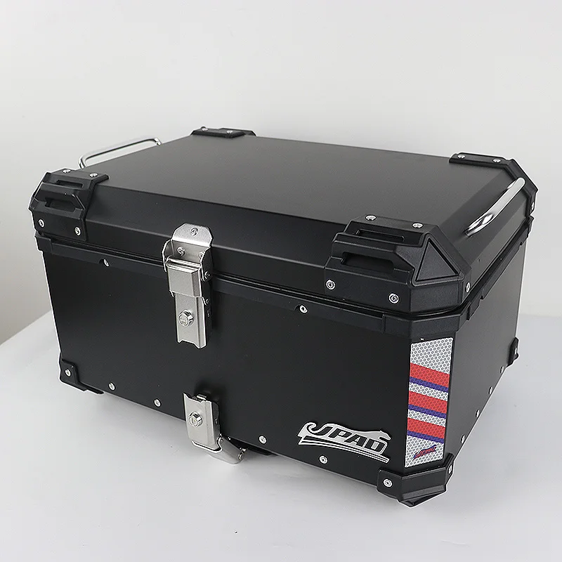 
Big volume load two helmets aluminum top box motorcycle tail box top case 65L 