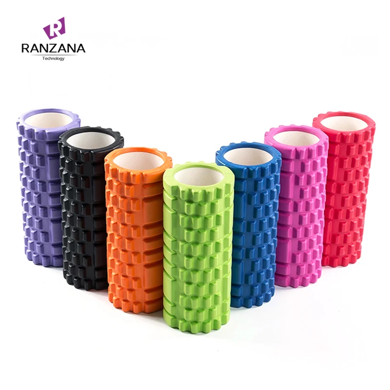 Custom Fitness Foam Roller Yoga Block Gym Pilates Yoga Exercise Back Muscle Massage Roller Home Training Equipment